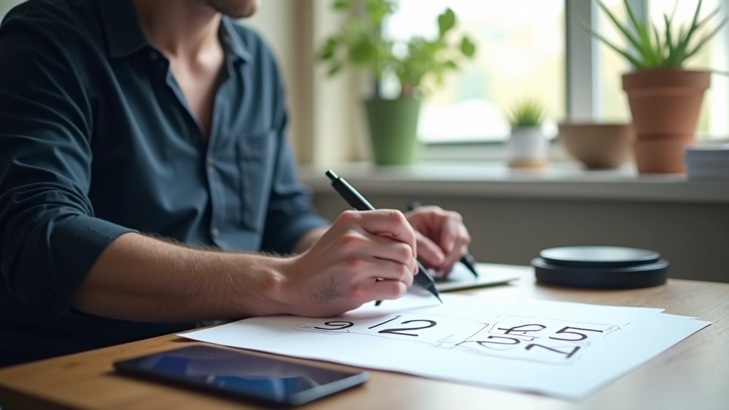 Návrhář pracuje na designu animovaných počítadel a statistických prvků