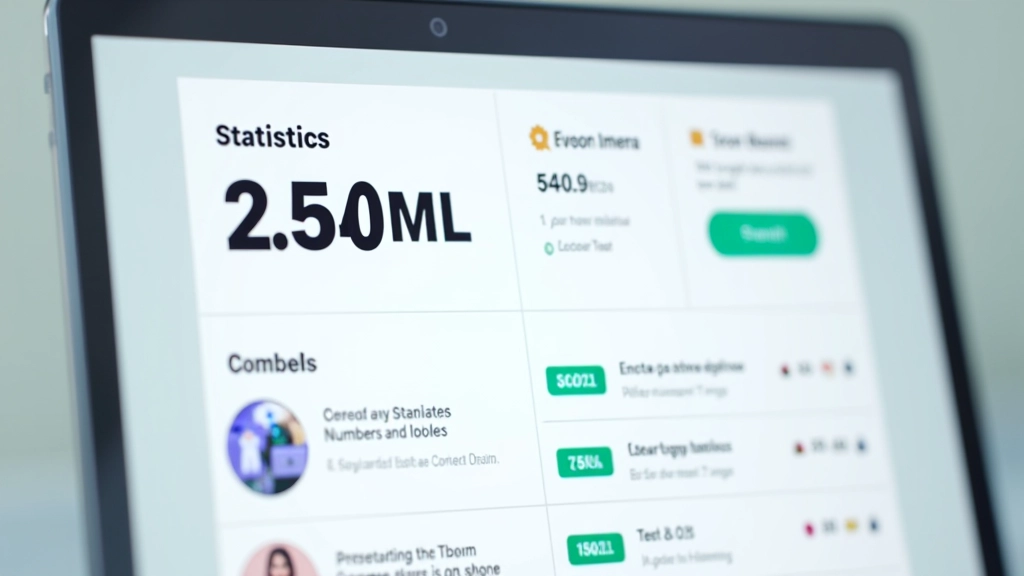 Příklad statistické sekce se správně navrhnutými ikonami a popisky, kompletní layout